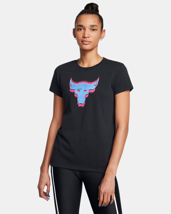 Camiseta Project Rock Underground Core para mujer, Black, pdpMainDesktop image number 0